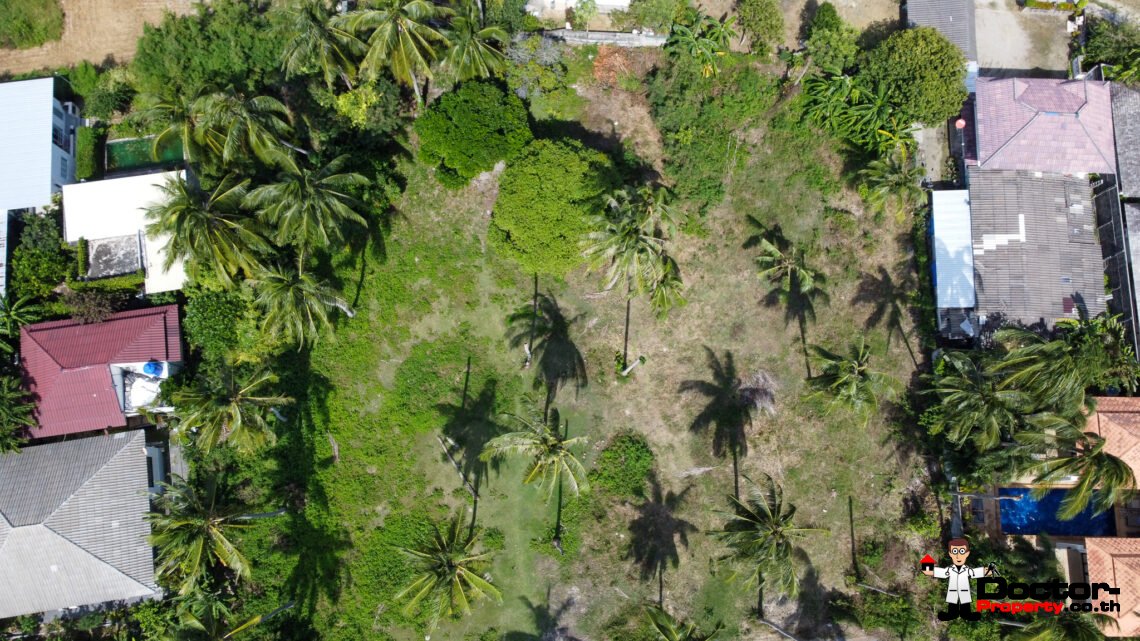 1,240 Sqm land,  next to the beach in Hua Thanon, Koh Samui – For Sale